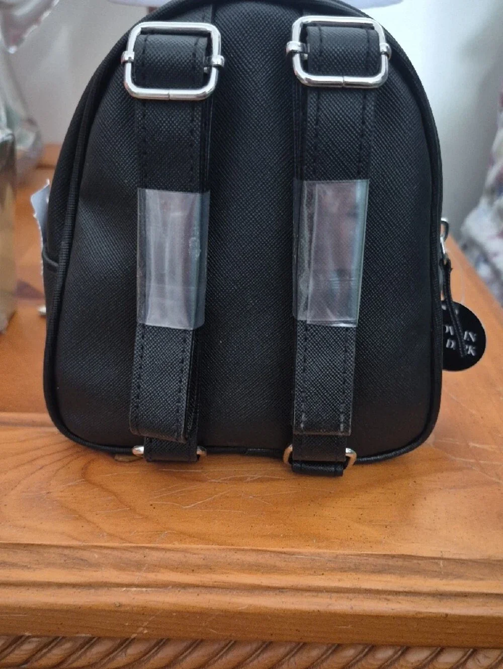 Black Skeleton Accent Mini Backpack - Unbranded